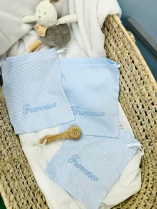 Sacchetto nascita ospedale bimbo personalizzato