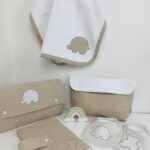 Set Nascita Tessuto Panama