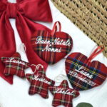 Stelle Natalizie Pendenti tartan o cotone