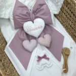 fiocco nascita bimba doppio imbottito