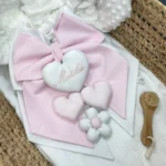 Fiocco nascita doppio personalizzato