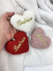 Cuori pendenti natale