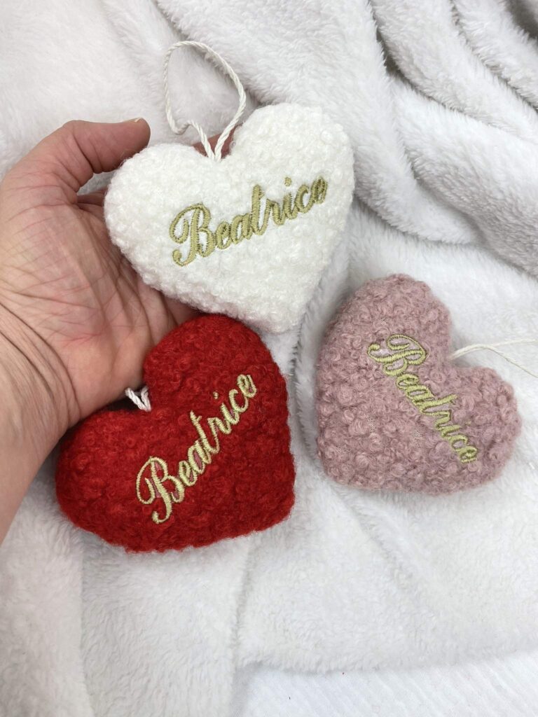 Cuori pendenti natale