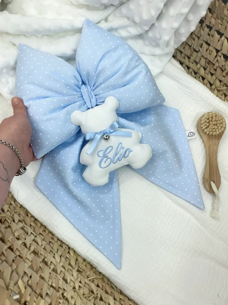 Fiocco Nascita Bimbo con pendente