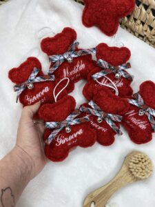 Orsetti natalizi bouclè