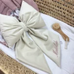 Fiocco Velluto ricamo su coda