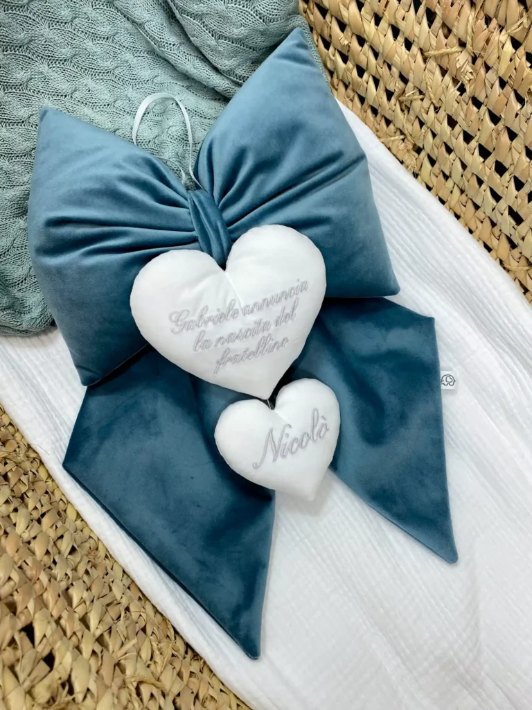 Fiocco Nascita il Fratellino o sorellina Annuncia