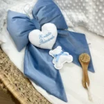 Fiocco Nascita in Velluto Bimbo