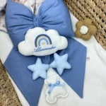 Fiocco Nascita Neonato Panama 3 pendenti