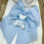 Fiocco Nascita nodo pendente ricamato