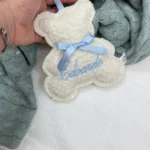 Pendente culla orsetto ricamato