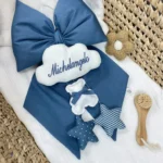 Fiocco imbottito piquet con pendenti