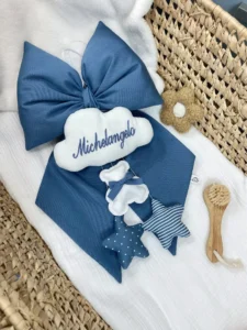 Fiocco imbottito piquet con pendenti