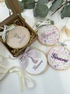 bomboniera telaio ricamato